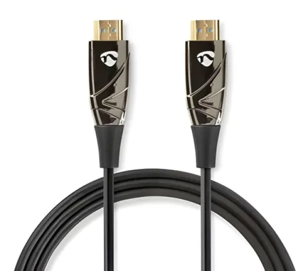 Nedis Aktivní optický High Speed HDMI 10 m černá / Kabel HDMI / AOC / 4K 60 Hz / 18 Gbps / Ethernet (CVBG3400BK100)