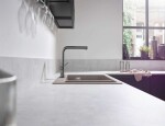 HANSGROHE - M54 Dřezová baterie Talis s výsuvnou koncovkou, kartáčovaný černý chrom 72808340