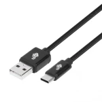TB Kabel USB-A - USB-C černý / Kabel USB-C / opletený / 1,5 m (AKTBXKUCSBA150B)