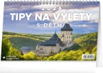 NOTIQUE Stolní kalendář Tipy na výlety s dětmi 2026 / 23.1 x 14.5 cm (PGS-35318)