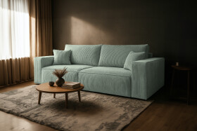 FRONTI Pohovka FIERRO - zelená - manšestr - LINCOLN 72 22659