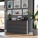 DumDekorace Moderní komoda R-140 - různé barevné varianty artisan mix bílá