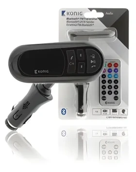 König CSBTFMTRANS100 / FM transmiter / Bluetooth / 12V / mikrofon (CSBTFMTRANS100)