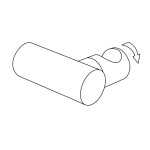 DEANTE - Round chrom - Nástěnný držák, pro ruční sprchu ANO_021U