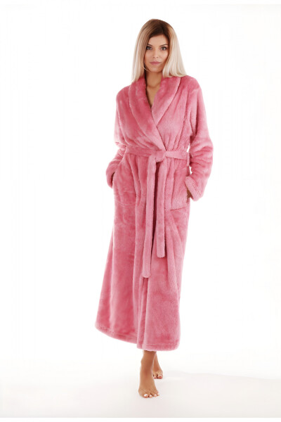 Dámský župan LILLY extra se šálovým límcem 2120 3352 starorůžová - Vestis XL