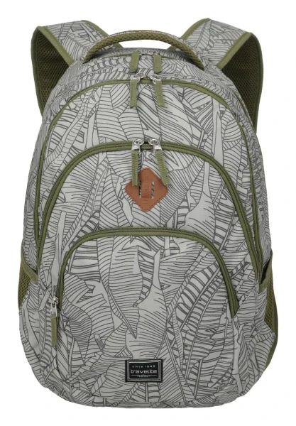 Travelite Basics Backpack Print Grey 22 L TRAVELITE-96308-06