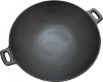 Cattara Grilovací pánev WOK litina / O 31 cm / výška 8 cm / 3,53 kg