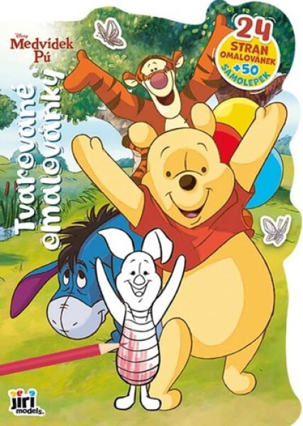 Tvarované omalovánky Medvídek Pú