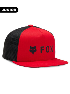 Fox Yth Absolute Sb Mesh FLAME RED dětská kšiltovka s rovným kšiltem