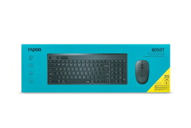 Rapoo 8050T Multi-mode černá / bezdrátová sada klávesnice a myši / 2.4 GHz / BT 3.0 a 4.0 / CZ verze (6940056189684)