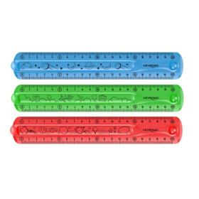 Pravítko KEYROAD Flexi, 20 cm mix
