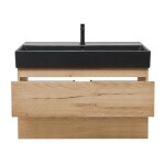 Koupelnová skříňka 2 zásuvková s umyvadlem SAT B-Way 99x50x45 cm dub mat BWAY2100OAKU2B2B BWAY2100OAKU2B2B