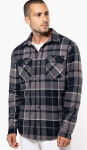 Kariban K 579 Flanelová košile s sherpa fleecovou podšívkou 20.K579 red/navy XXL