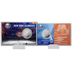 Highland Mint Sběratelská Pamětní mince New York Islanders NHL Team History Silver Coin Card Limited Edition od 5000