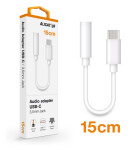 Audio adaptér Aligator USB-C na 3,5mm Jack, bílá