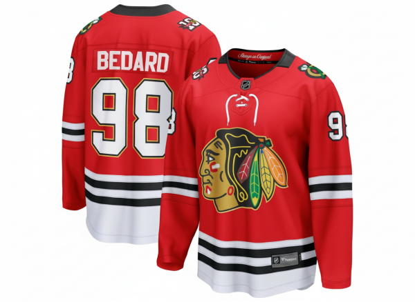 Fanatics Pánský dres Connor Bedard #98 Chicago Blackhawks NHL Centennial Home Breakaway Jersey Velikost: 3XL