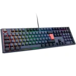 Ducky One 3 Cherry MX-Ergo-Clear modrá / herní klávesnice / podsvícená / mechanická / drátová USB-C / DE (DKON2108ST-EDEPDCOVVVC1)