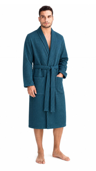 Pánský vaflový župan Vestis Saimaa Teal XL