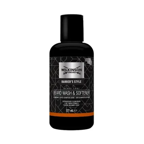 Wilkinson Barber's Style Beard Wash-Softener - mytí a změkčování vousů 177ml (WVK007)