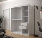 Šatní skříň Abi Jodelka 2 Barva korpusu: Dub artisan, Rozměry: 100 cm, Dveře: Bílá mat