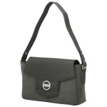 Módní dámská koženková kabelka na rameno Harper, tmavě šedá