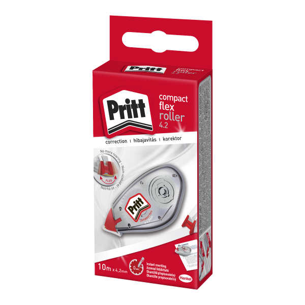 Henkel Pritt Compact Flex roller - korekční strojek, 4,2 mm x 10 m, jednorázový - 10ks