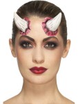 Smiffys 46798 latexové čertí rohy s lepidlem