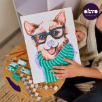 OKTO Malba a 3D modelování obraz "Fashion Corgi" 30x40 cm, OKTO, W051118