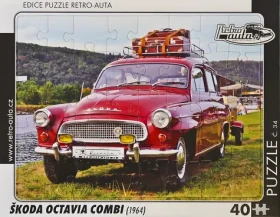 RETRO-AUTA Puzzle Škoda Octavie Combi (1964)