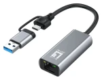 LevelOne USB-0423 / Síťový adaptér / USB-C, USB-A / RJ45 / 2,5 Gbps (USB-0423)