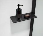 POLYSAN - ESCA SHELF polička do profilu 230x120, černá mat ES8425