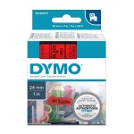 Dymo originální páska do tiskárny štítků, Dymo, 91204, S0721640, černý tisk/zelený podklad, 4m, 12mm, LetraTag plastová páska