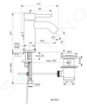 IDEAL STANDARD - CeraLine Umyvadlová baterie s výpustí, chrom BC203AA