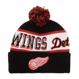Mitchell & Ness Pánská zimní čepice Detroit Red Wings NHL Block Sweep Pom Knit