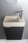 SAPHO - LATUS X umyvadlová skříňka 39,4x50x22cm, antracit matný LT110-3434