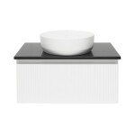 Koupelnová skříňka s deskou z umělého kamene SAT Evolution 78x30x44,8 cm bílá mat SATEVO80WMTK SATEVO80WMTK