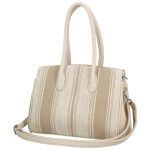 Stylová dámská koženková kabelka do ruky Irma, taupe