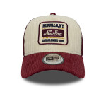 Pánská kšiltovka New Era Branded 9FORTY A-Frame Trucker Cord Visor vínová