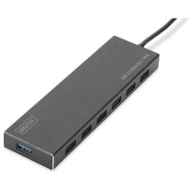 Digitus DA-70241-1 7 portů USB 3.0 hub s hliníkovým krytem černá