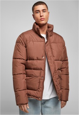 Krátká bunda Short Puffer Jacket hnědá