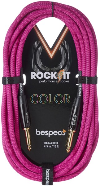 Bespeco Rockit Color Pink 4,5m Jack