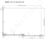 RAVAK - Matrix Sprchový kout třídílný MSDPS-100/100 R, 985-1005 mm, bílá/čiré sklo 0WPAA100Z1