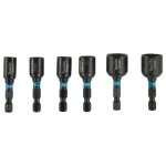 Makita E-15768 IMPACT BLACK / sada nástrčných klíčů 6 ks / v plastovém kufru (E-15768)