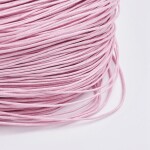 Bavlněná voskovaná šňůra - světle růžová - ∅ 1 mm Množství: 20 m