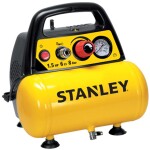 Stanley DN 200|8|6 / Bezolejový kompresor / 1100W / 180 l-m / tlak 8 bar / 3400 ot-min / 6 L (C6BB34STN039)