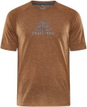 Běžecké tričko CRAFT ADV Trail Wool SS hnědé Velikost textilu: