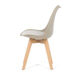 Židle jídelní, cappuccino plast, CT-X7055 CAP