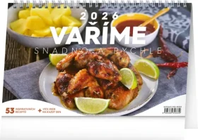 NOTIQUE Stolní kalendář Vaříme snadno a rychle 2026 / 23.1 x 14.5 cm (PGS-35333)