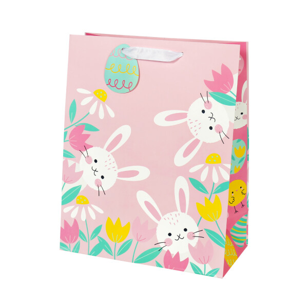 Dárková taška velká - Zajíčci (26 × 12,7 × 32,4 cm)