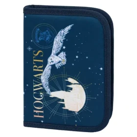 BAAGL Školní penál klasik dvě chlopně Harry Potter Bradavice / 15x20x3 cm (A-31394)